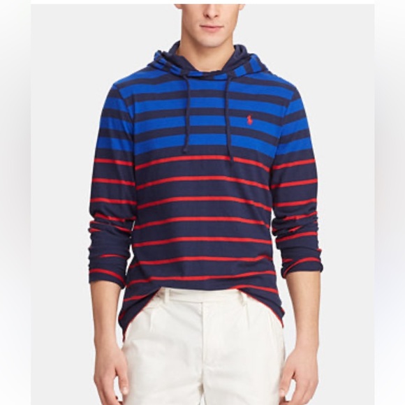 Polo Ralph Lauren Men’s Pullover Stripe Hoodie - Picture 6 of 6